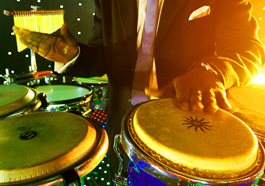 You can now choose to have live Drums and Percussion at a Candy Event